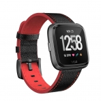 Swees Fitbit Versa Deri Kay (Large)-Red