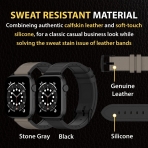 SwitchEasy Apple Watch Deri Kay (41mm)-Hybrid Black