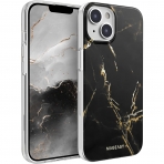 SwitchEasy Marble Serisi iPhone 14 Plus Klf (MIL-STD-810G)-Pearl Black