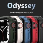 SwitchEasy Odyssey Apple Watch Koruyucu Klf (45mm)(MIL-STD-810G)-Flash Black