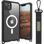 SwitchEasy Odyssey Serisi iPhone 14 Plus Manyetik Askl Klf (MIL-STD-810G) -Leather Black