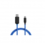 TAMO Light Up Micro USB Kablo (1 M)-Blue
