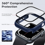 TAURI Apple Watch 9 45mm Bumper Klf-Blue