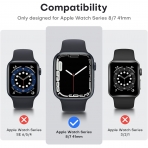 TAURI Apple Watch 9 45mm Bumper Klf-Clear