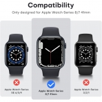 TAURI Apple Watch 9 Ekran Koruyucu (45mm)-Clear