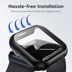 TAURI Apple Watch 9 45mm Bumper Klf-Black