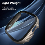 TAURI Apple Watch Ultra 3 49mm Bumper Klf-Titanium