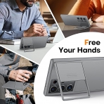 TAURI Galaxy S24 Ultra Standl� K�l�f-Gray