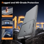 TAURI Galaxy S24 Ultra Standl� K�l�f-Gray