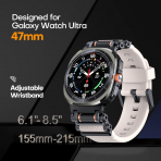 TAURI Galaxy Watch Ultra 47mm Kay-White
