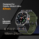 TAURI Galaxy Watch Ultra 47mm Kay-Army Green