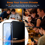 TAURI Google Pixel 11 Temperli Ekran Koruyucu (2 Adet)-Privacy