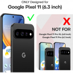 TAURI Google Pixel 11 Uyumlu Manyetik �effaf K�l�f-Black