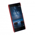 TETDED Nokia 8 Gerek Deri Klf-Red