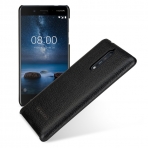TETDED Nokia 8 Gerek Deri Klf-Black