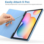 TMOVO Manyetik Galaxy Tab S6 Lite Klf (10.4 in)-Light Blue