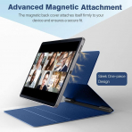 TMOVO Manyetik Galaxy Tab S6 Lite Klf (10.4 in)-Navy Blue