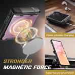 TONGATE Galaxy Z Flip 8 Ekran Koruyuculu Standl� K�l�f-Pink