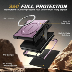 TONGATE Galaxy Z Flip 8 Ekran Koruyuculu Standl� K�l�f-Pink