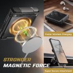 TONGATE Galaxy Z Flip 8 Ekran Koruyuculu Standl� K�l�f-Black