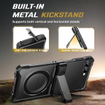 TONGATE Galaxy Z Flip 8 Ekran Koruyuculu Standl� K�l�f-Black
