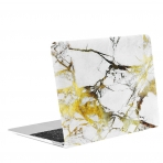 TOP CASE Macbook Marble Klf (12 in)-Marble White Gold