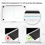 TOP CASE Macbook Pro Sert Kapak Klf (13 in Touch Bar)-Matte Clear