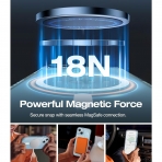 TORRAS Apple iPhone 15 Plus Darbeye Dayankl MagSafe Uyumlu Klf-Clear Blue