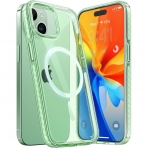 TORRAS Apple iPhone 15 Plus Darbeye Dayankl MagSafe Uyumlu Klf-Clear Green