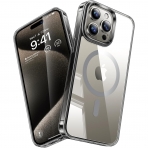 TORRAS Apple iPhone 15 Pro Max Darbeye Dayankl Klf (Kristal)-Natural Titanium