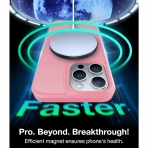 TORRAS Apple iPhone 15 Pro Max Darbeye Dayankl MagSafe Uyumlu Klf-Pink Titanium
