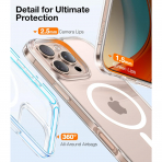 TORRAS Apple iPhone 16 Pro Max Manyetik Klf-Clear