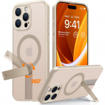 TORRAS Apple iPhone 16 Pro Max 360 Kickstandl Klf-Gold 