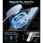 TORRAS Apple iPhone 16 Pro Max 360 Kickstandl Klf-Black