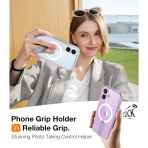 TORRAS Apple iPhone 16 Plus 360 Kickstandl Klf-Clear 