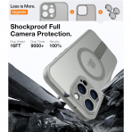 TORRAS Apple iPhone 16 Pro Max 360 Kickstandl Klf-Titanium