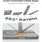 TORRAS Apple iPhone 16 Pro Max 360 Kickstandl Klf-Titanium