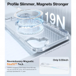 TORRAS Apple iPhone 16 Plus Manyetik Slim Klf -Clear 