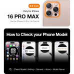 TORRAS Apple iPhone 16 Pro Max Manyetik Slim Klf -Red