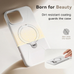 TORRAS Apple iPhone 16 Pro Max Spin Silikon Klf -White 