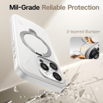 TORRAS Apple iPhone 16 Pro Max Spin Silikon Klf -White 
