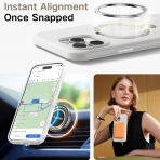 TORRAS Apple iPhone 16 Pro Max Spin Silikon Klf -White 