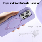 TORRAS Apple iPhone 16 Pro Max Spin Silikon Klf -Purple