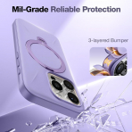 TORRAS Apple iPhone 16 Pro Max Spin Silikon Klf -Purple