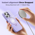 TORRAS Apple iPhone 16 Pro Max Spin Silikon Klf -Purple