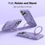 TORRAS Apple iPhone 16 Pro Max Spin Silikon Klf -Purple