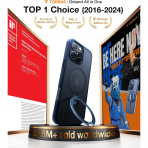 TORRAS Apple iPhone 16 Pro Ostand Klf-Navy Blue