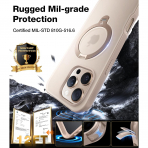 TORRAS Apple iPhone 16 Pro Ostand Spin Klf-Gold