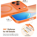 TORRAS Apple iPhone 17 Pro Max Manyetik K�l�f-Orange