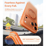 TORRAS Apple iPhone 17 Pro Max Ostand Fitness Klf-Cosmic Orange